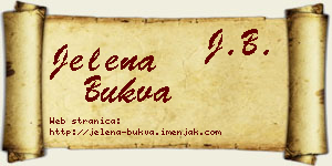 Jelena Bukva vizit kartica